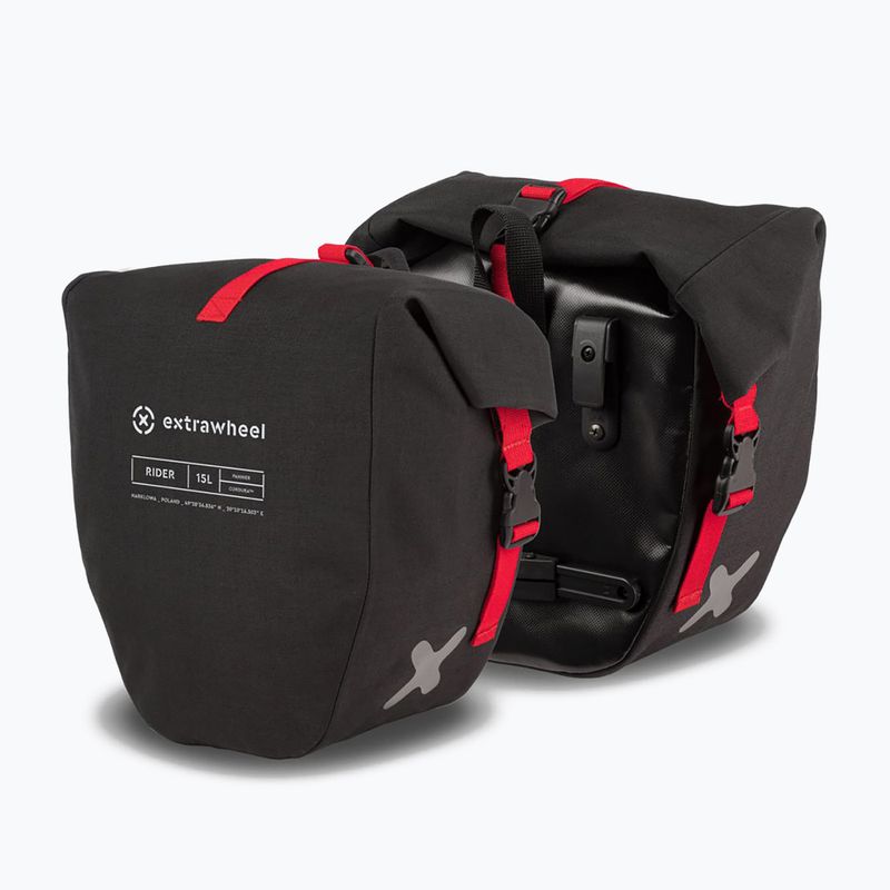 Brašna na kolo Extrawheel Rider Premium 15L 2 ks černá E0113