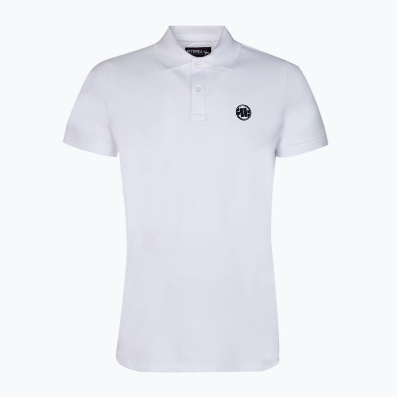 Pánská polokošile Pitbull West Coast Polo Slim Logo white