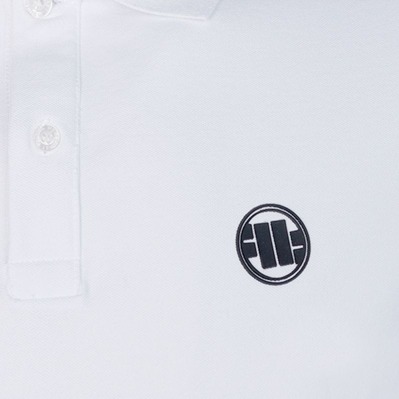 Pánská polokošile Pitbull West Coast Polo Slim Logo white 3