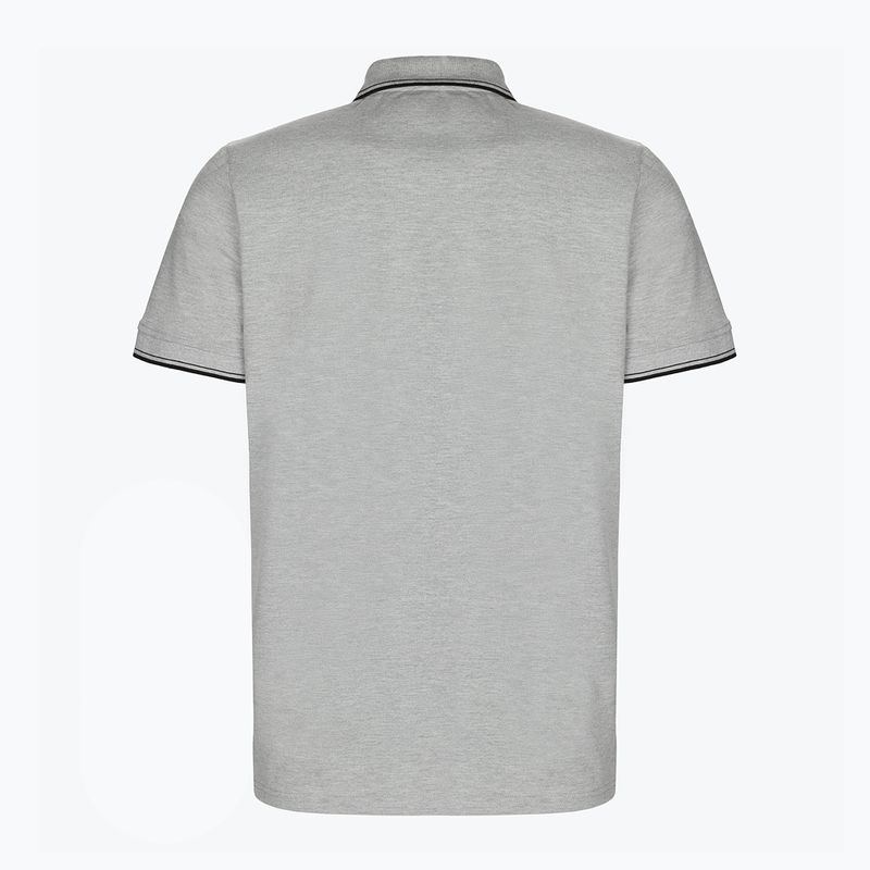 Pánská polokošile Pitbull West Coast Polo Slim Stripes grey/melange 2