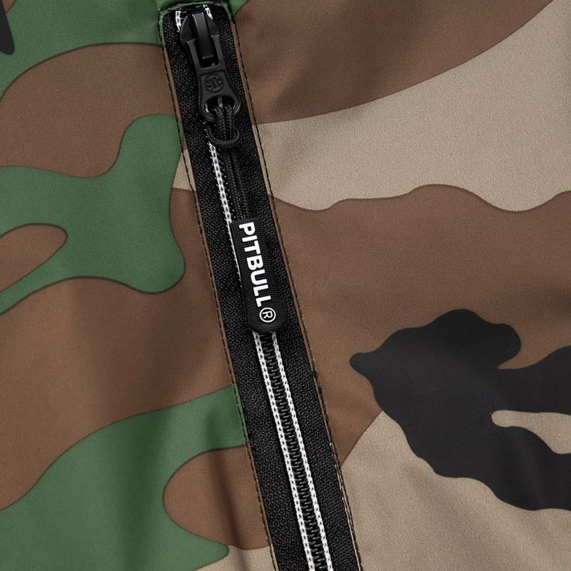Pánská bunda Pitbull West Coast Athletic s kapucí z nylonu woodland camo 10