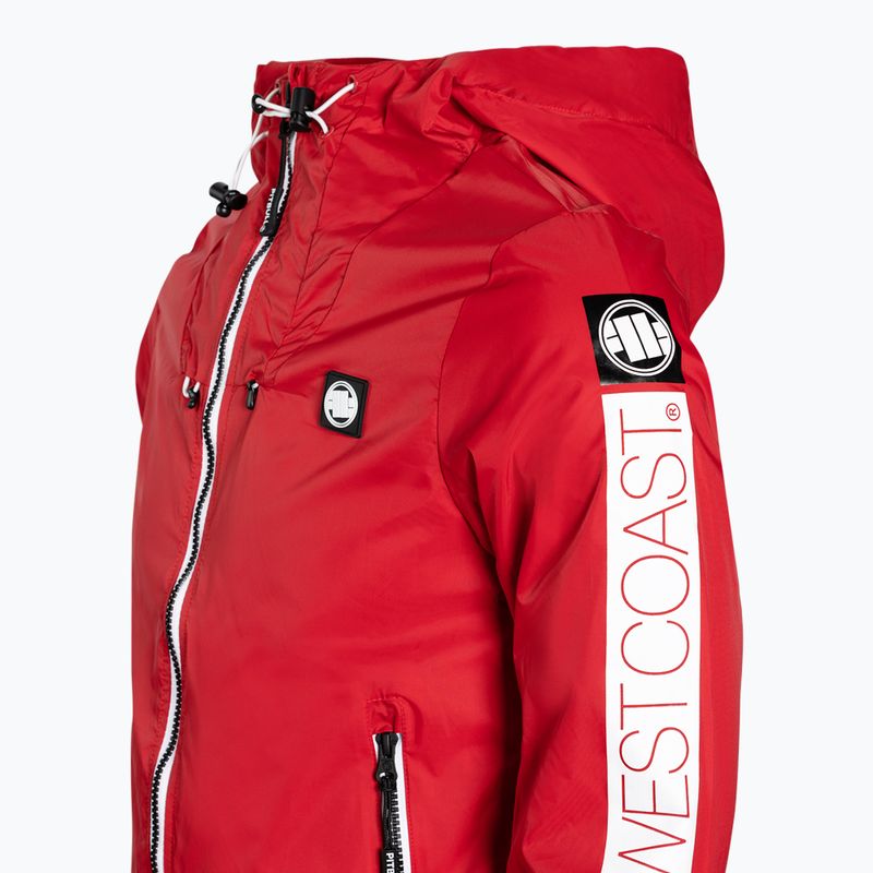 Dámská bunda Pitbull West Coast Aaricia Sleeve Hooded Nylon red 3