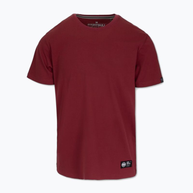 Pánské tričko Pitbull No Logo burgundy
