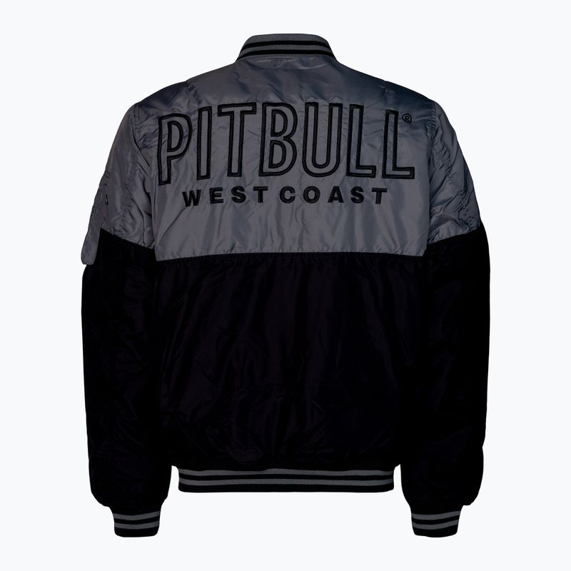 Pánská bunda Pitbull West Coast Padded Baseball Caseman black/grey 2