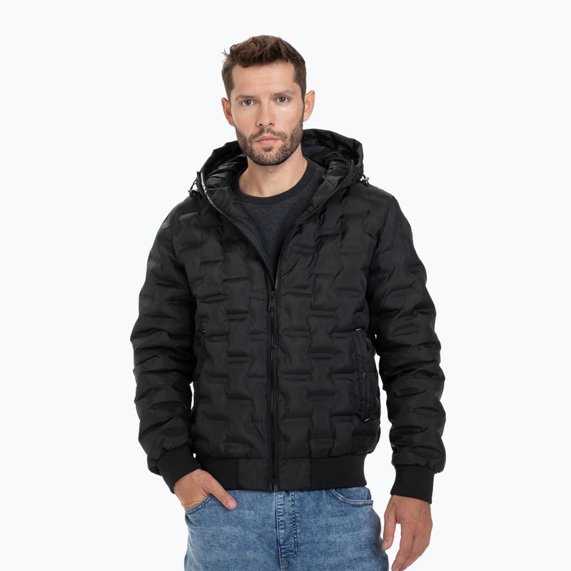 Pánská zimní bunda Pitbull West Coast Quilted Hooded Carver black