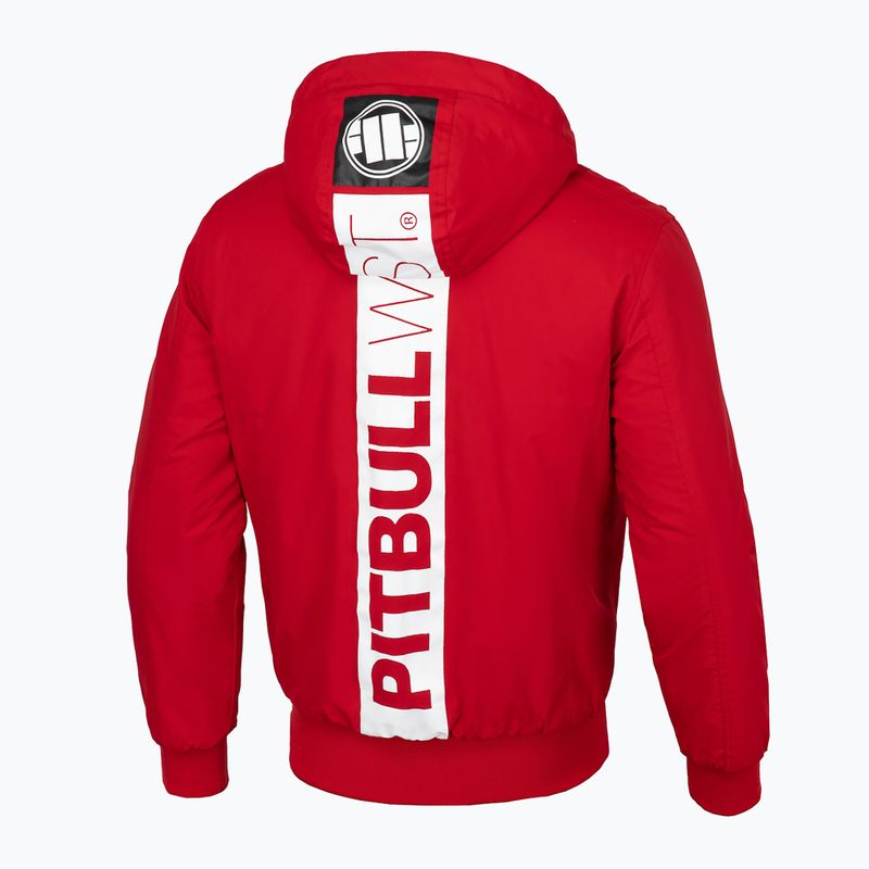 Pánská zimní bunda Pitbull West Coast Cabrillo Hooded red 4