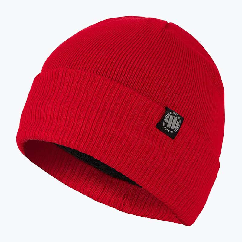 Zimní čepice Pitbull West Coast Beanie Small Logo red