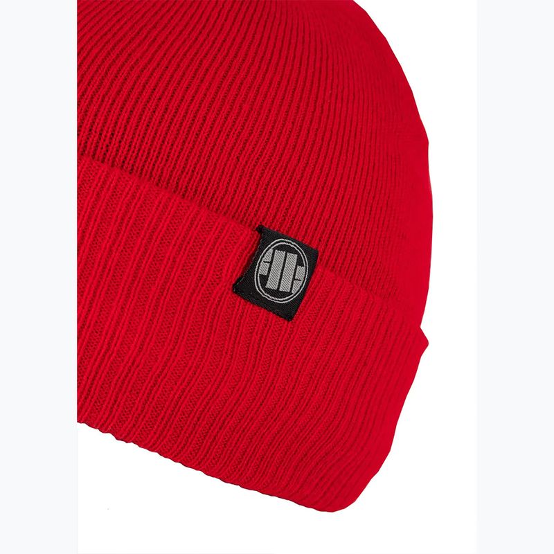 Zimní čepice Pitbull West Coast Beanie Small Logo red 3