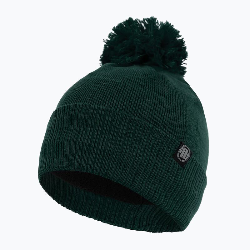 Zimní čepice Pitbull West Coast Beanie Bubble Small Logo dark green