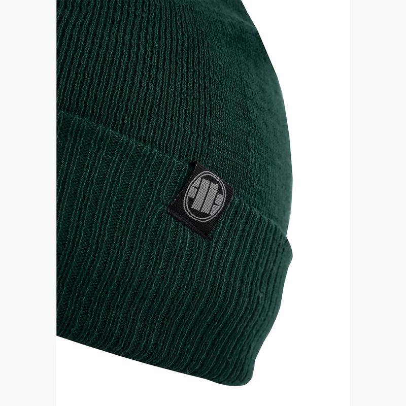 Zimní čepice Pitbull West Coast Beanie Bubble Small Logo dark green 3