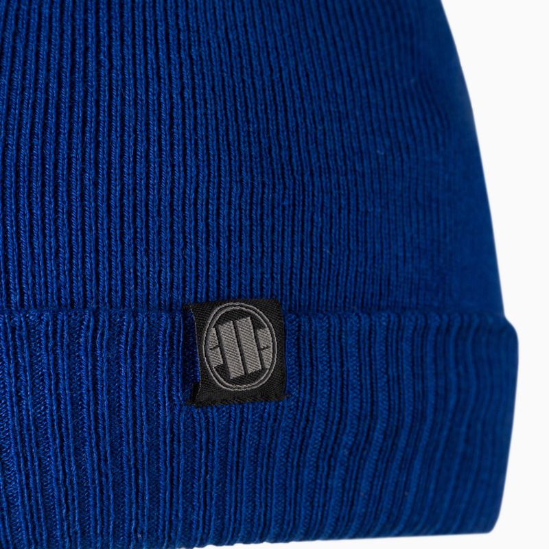 Pánská zimní čepice Pitbull West Coast Beanie Bubble Small Logo royal blue 3