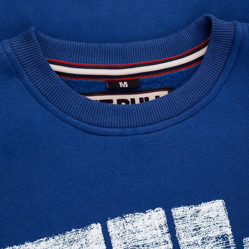 Pánská mikina Pitbull West Coast Crewneck Classic Logo royal blue 4