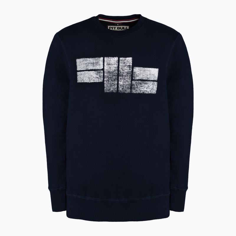 Pánská mikina Pitbull West Coast Crewneck Classic Logo dark navy