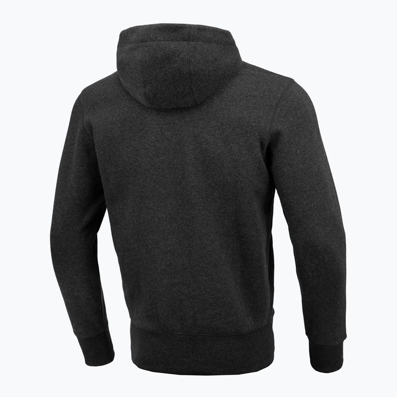 Pánská mikina Pitbull West Coast Hooded Oldschool Razor charcoal melange 2
