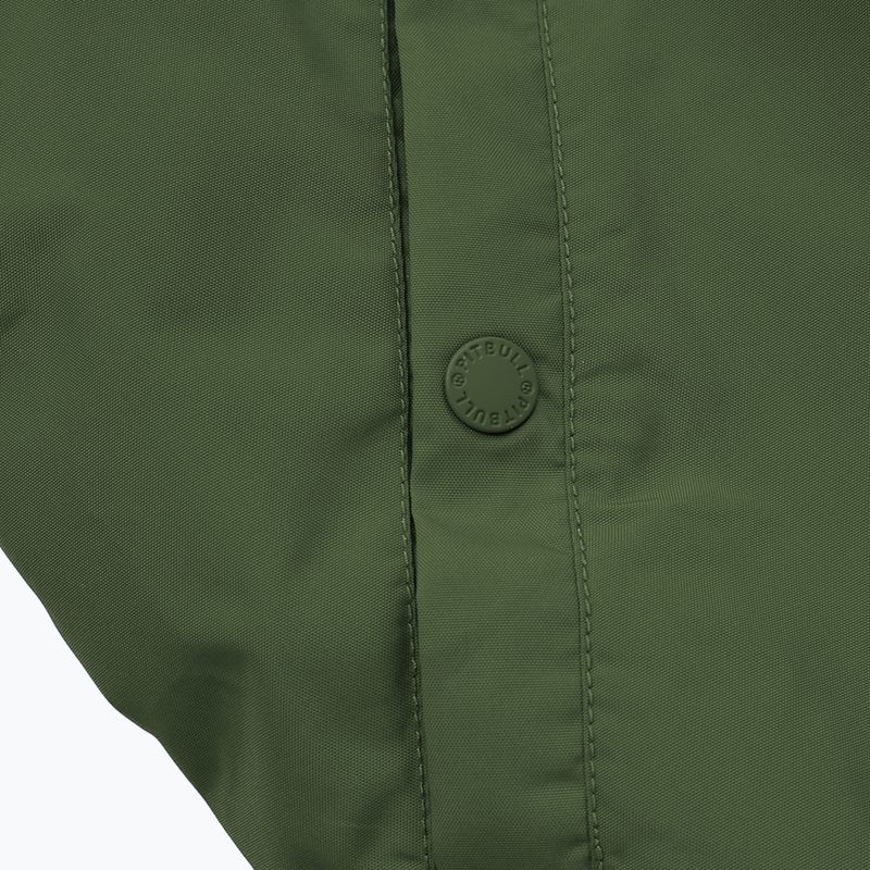 Pánská olivová bunda Pitbull West Coast Nimitz s kapucí 7