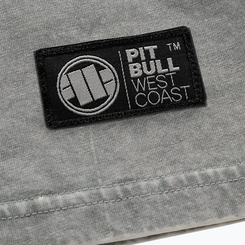 Pánské tričko Pitbull West Coast T-Shirt Small Logo Denim Washed 190 grey/melange 6
