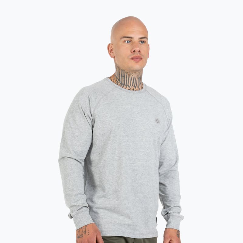 Pánská mikina Pitbull West Coast Small Logo Spandex 210 grey/melange