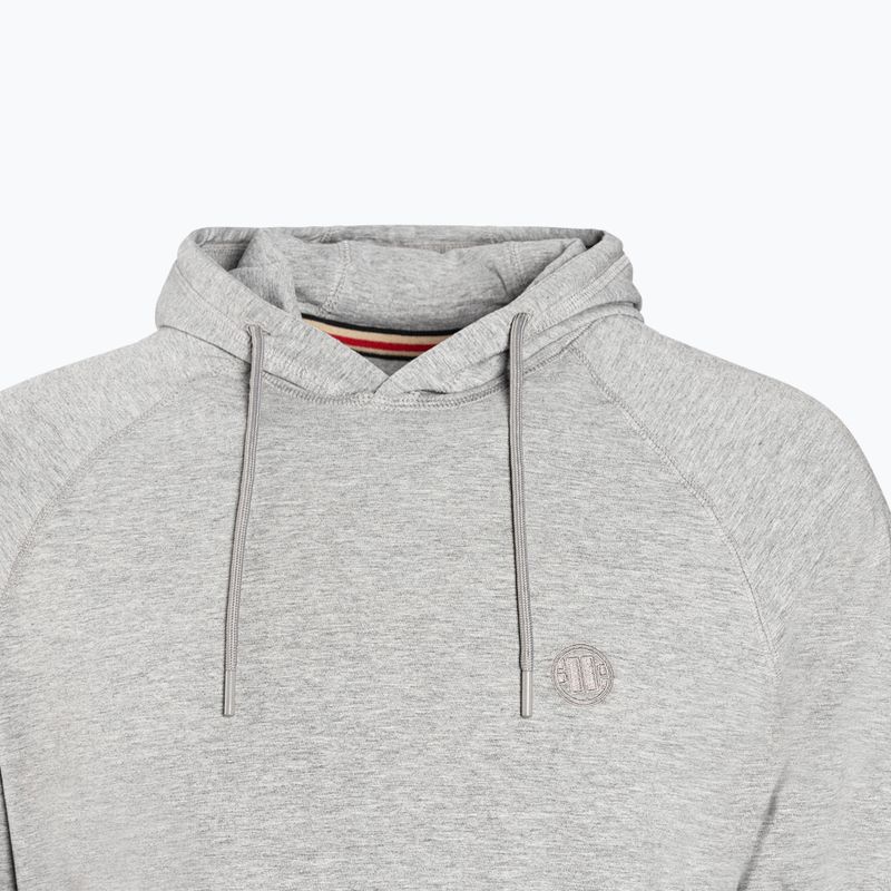 Pánská mikina Pitbull West Coast Hooded Small Logo Spandex 210 grey 8