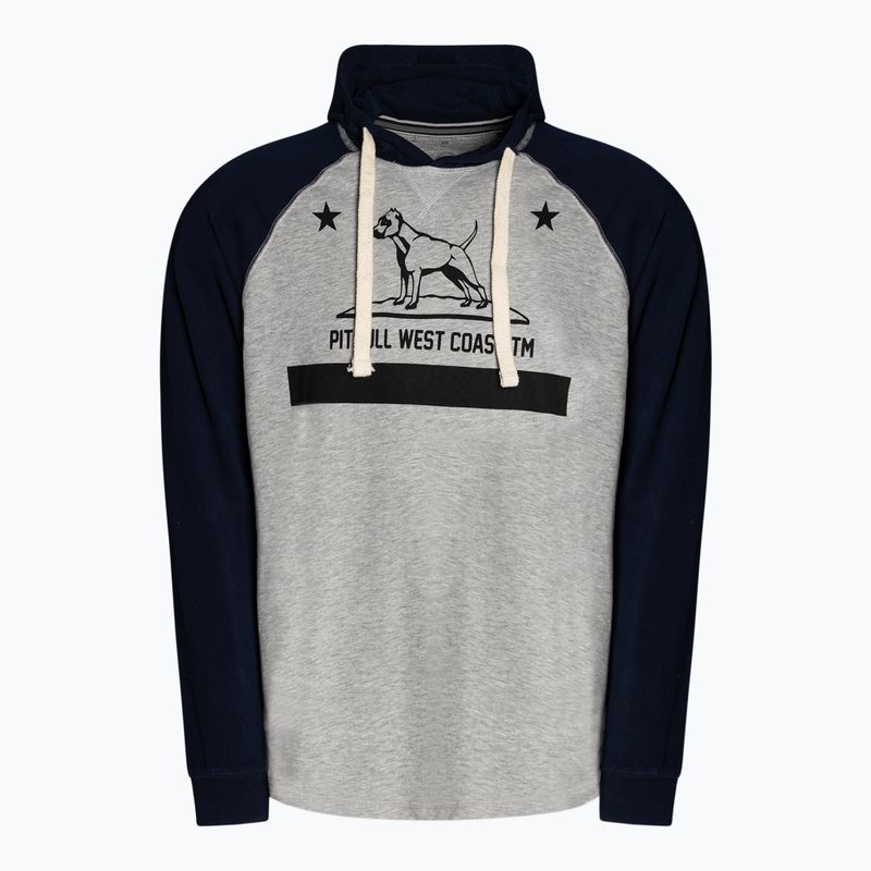 Pánská mikina Pitbull West Coast Hooded California 210 grey/dark navy 5