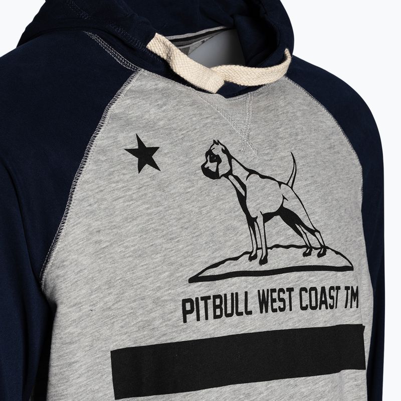 Pánská mikina Pitbull West Coast Hooded California 210 grey/dark navy 7