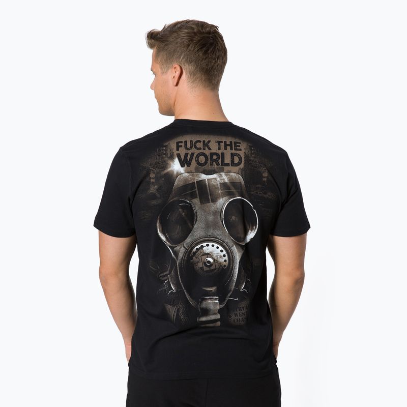 Pánské tričko Pitbull West Coast Manfuck The World black 3
