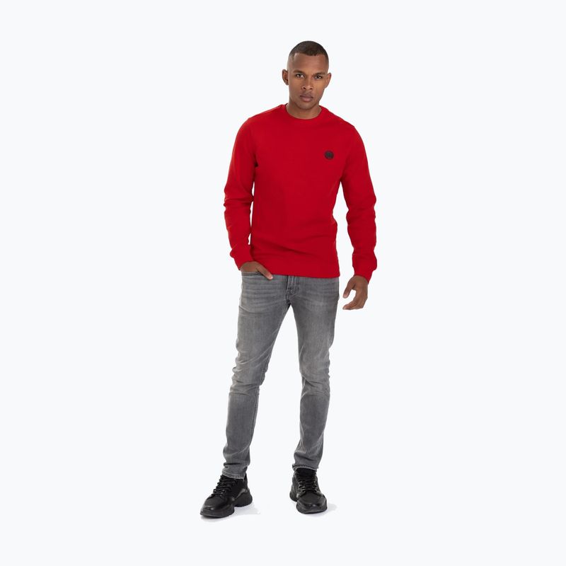 Pánská mikina Pitbull West Coast Tanbark Crewneck Sweatshirt red 2