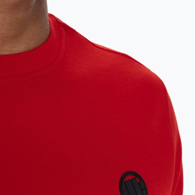 Pánská mikina Pitbull West Coast Tanbark Crewneck Sweatshirt red 5