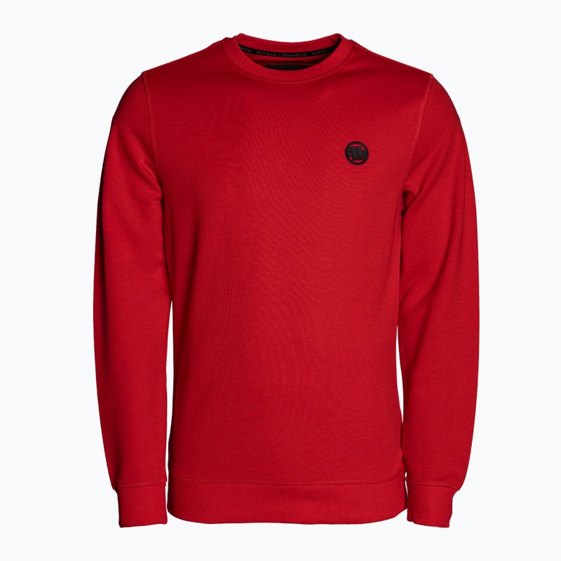 Pánská mikina Pitbull West Coast Tanbark Crewneck Sweatshirt red 7
