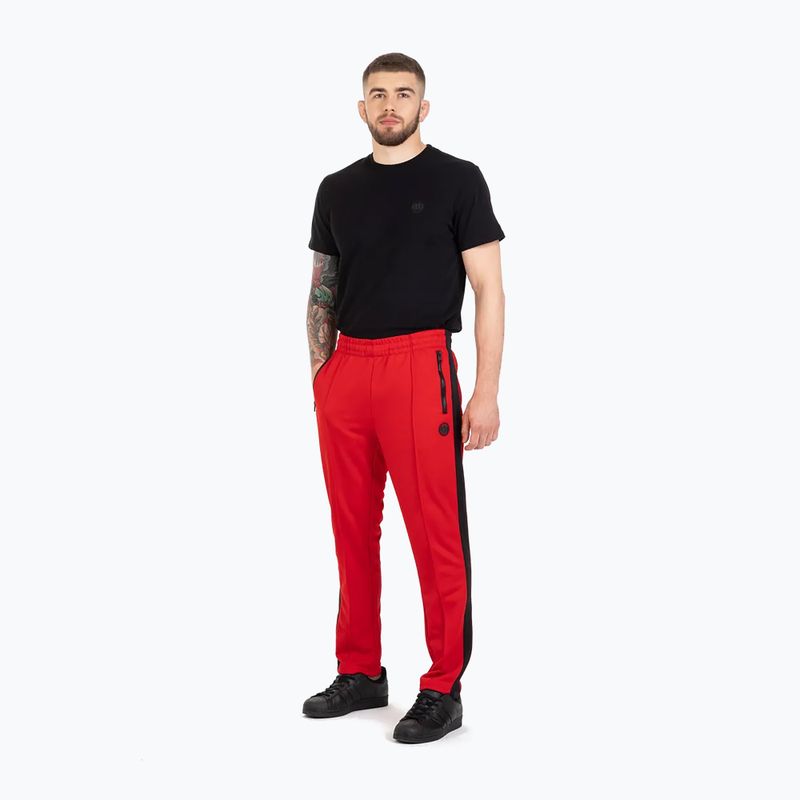 Pánské kalhoty Pitbull West Coast Oldschool Track Pants Raglan red 2