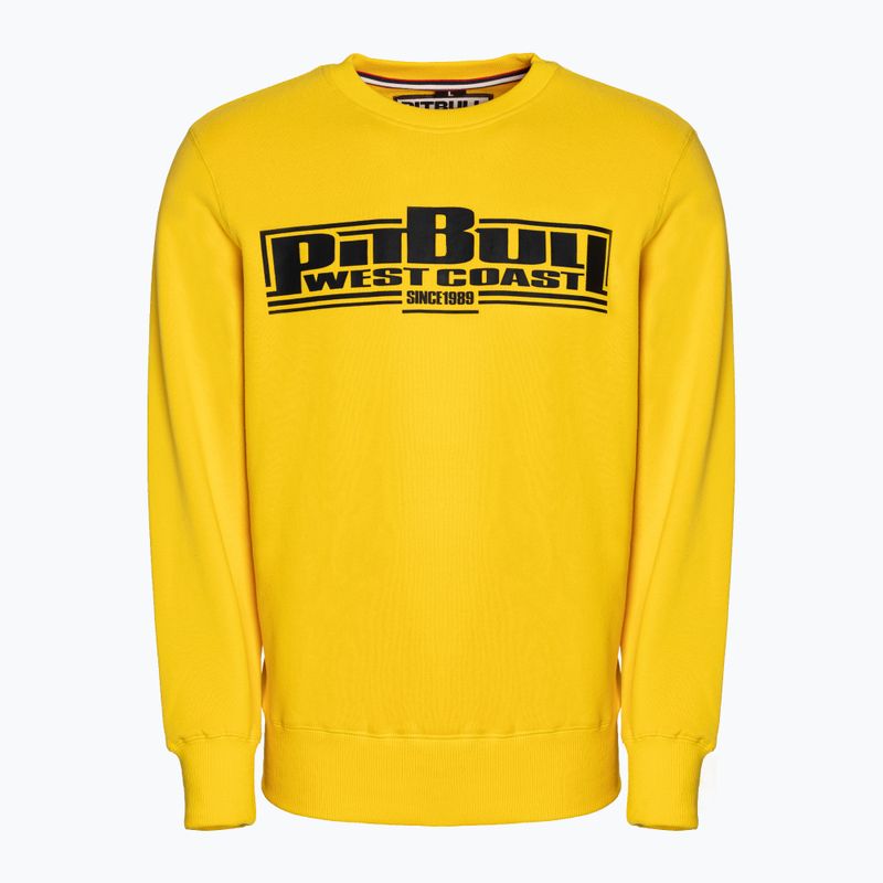 Pánská mikina Pitbull West Coast Crewneck Classic Boxing 21 yellow