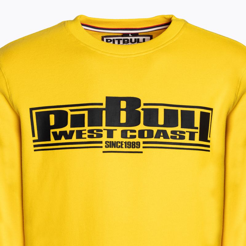 Pánská mikina Pitbull West Coast Crewneck Classic Boxing 21 yellow 3