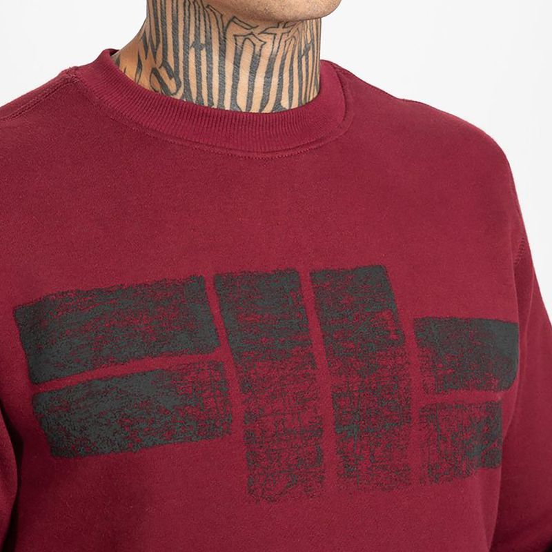 Pánská mikina Pitbull West Coast Crewneck Classic Logo burgundy 4