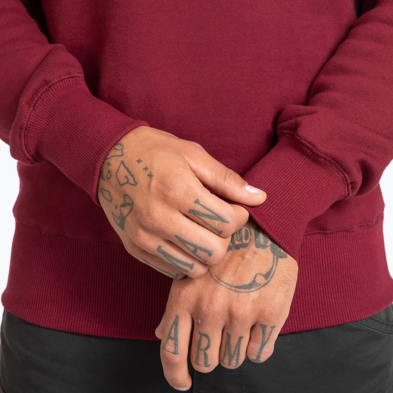 Pánská mikina Pitbull West Coast Crewneck Classic Logo burgundy 5