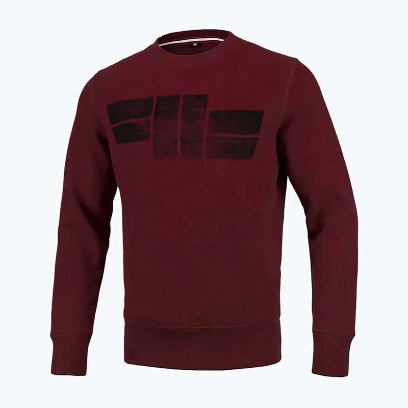Pánská mikina Pitbull West Coast Crewneck Classic Logo burgundy 6