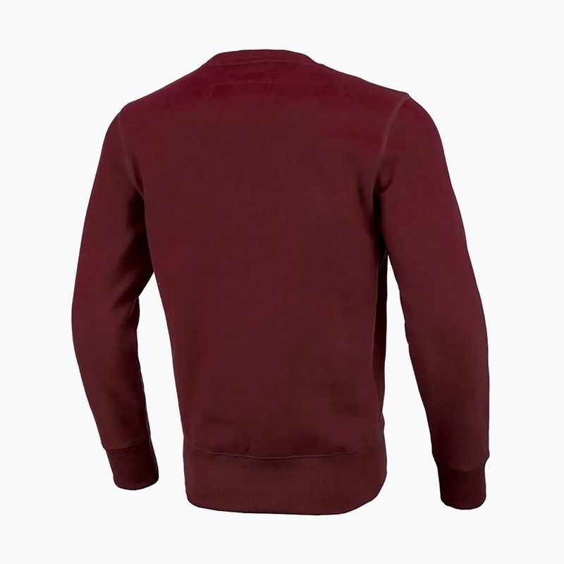 Pánská mikina Pitbull West Coast Crewneck Classic Logo burgundy 7