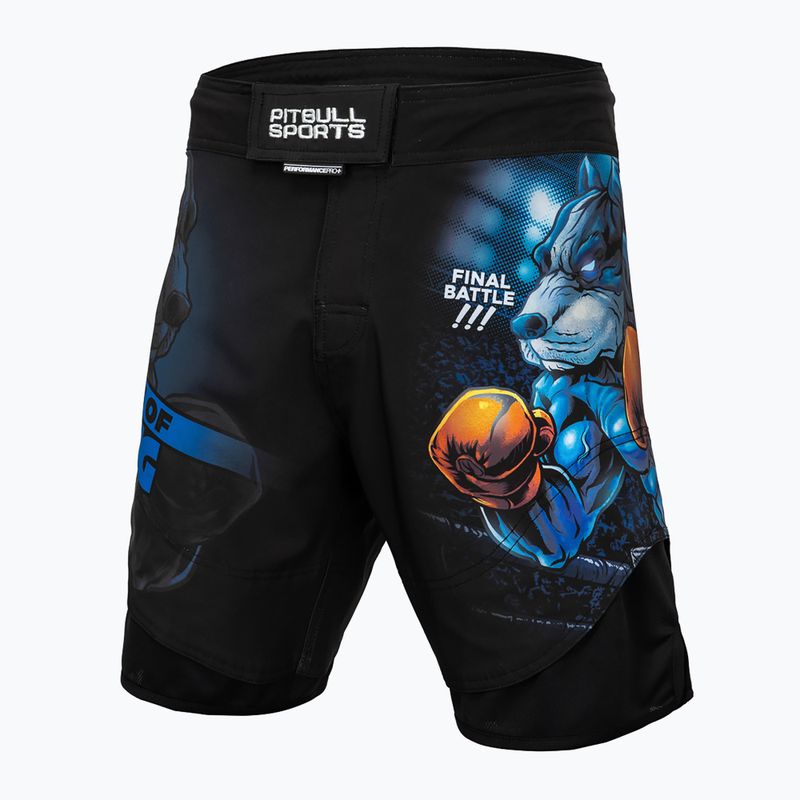 Pánské grapplingové šortky Pitbull West Coast Grappling Master Of Boxing black 9