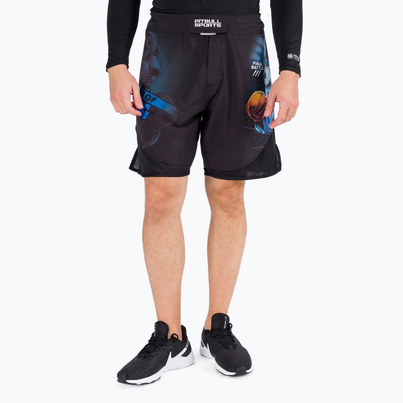 Pánské grapplingové šortky Pitbull West Coast Grappling Master Of Boxing black 2
