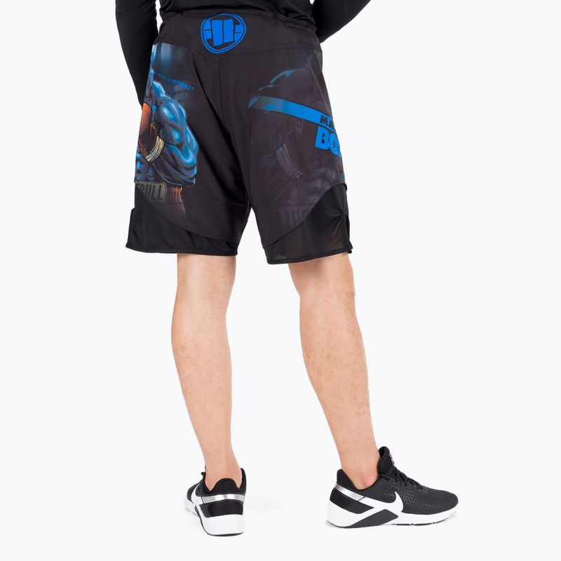 Pánské grapplingové šortky Pitbull West Coast Grappling Master Of Boxing black 4