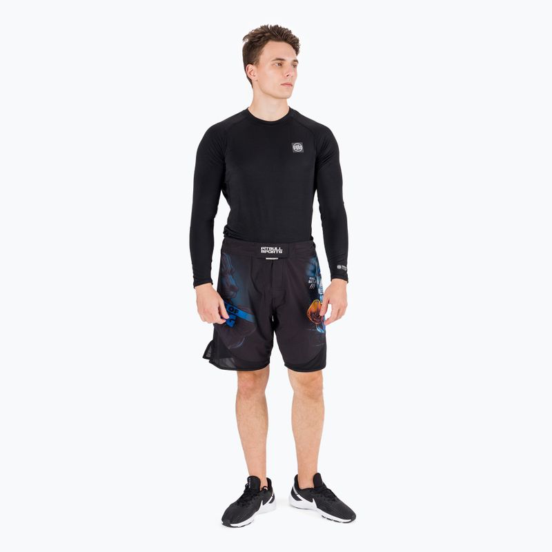 Pánské grapplingové šortky Pitbull West Coast Grappling Master Of Boxing black 8