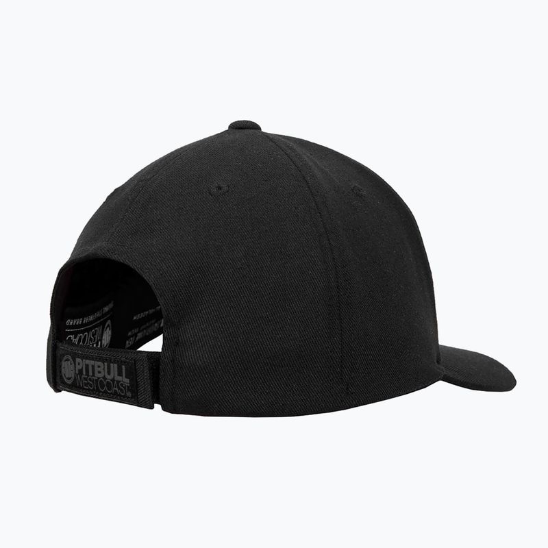 Pánská kšiltovka Pitbull West Coast Snapback Hook & Loop ,,3D Metal Logo" black 2