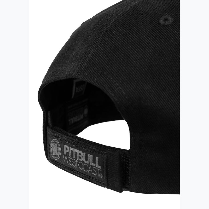 Pánská kšiltovka Pitbull West Coast Snapback Hook & Loop ,,3D Metal Logo" black 5