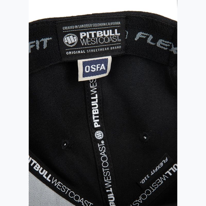 Pánská kšiltovka Pitbull West Coast Snapback Hook & Loop ,,3D Metal Logo" black 6
