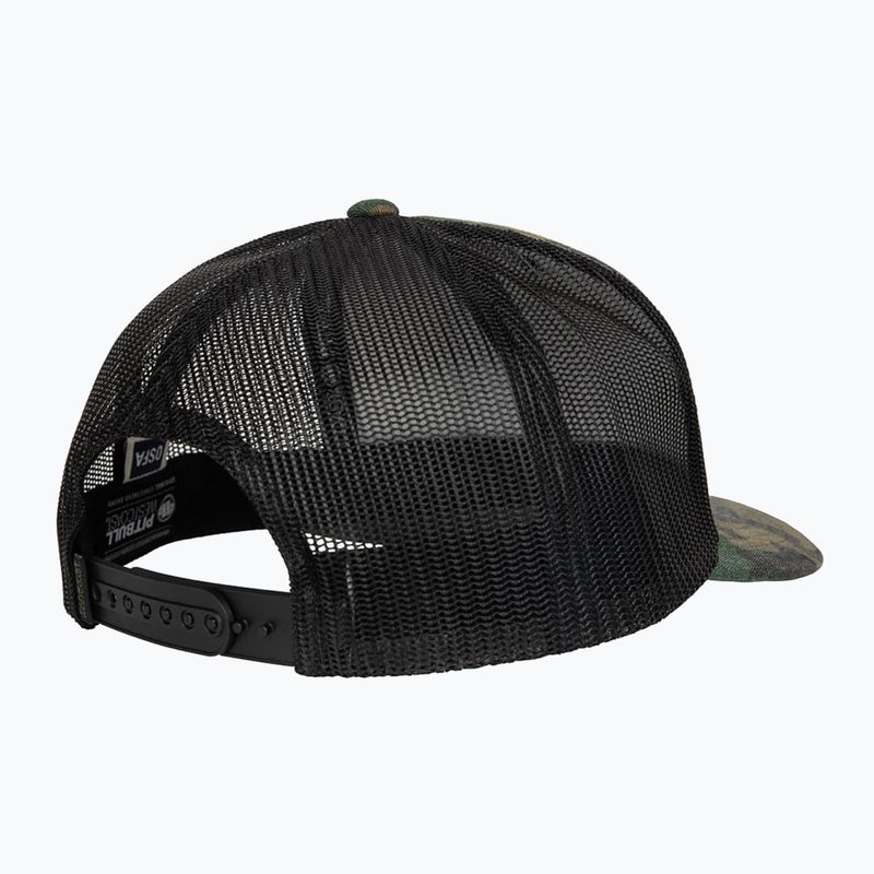 Pánská kšiltovka Pitbull West Coast Mesh Snapback ,,Blood Dog" Camo Trucker wood/black 2