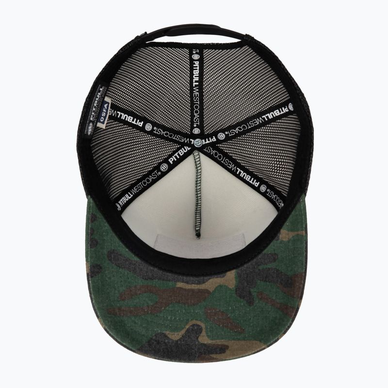 Pánská kšiltovka Pitbull West Coast Mesh Snapback ,,Blood Dog" Camo Trucker wood/black 7