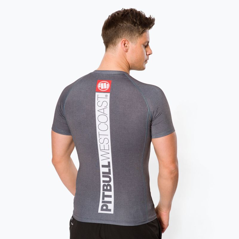 Pánský chránič na ramena Pitbull West Coast T-S Rash Hilltop grey/melange 3