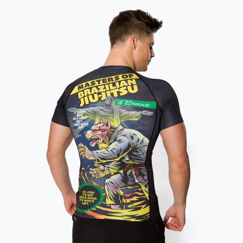 Pánský chránič na ramena Pitbull West Coast T-S Rash Master Of BJJ black 3