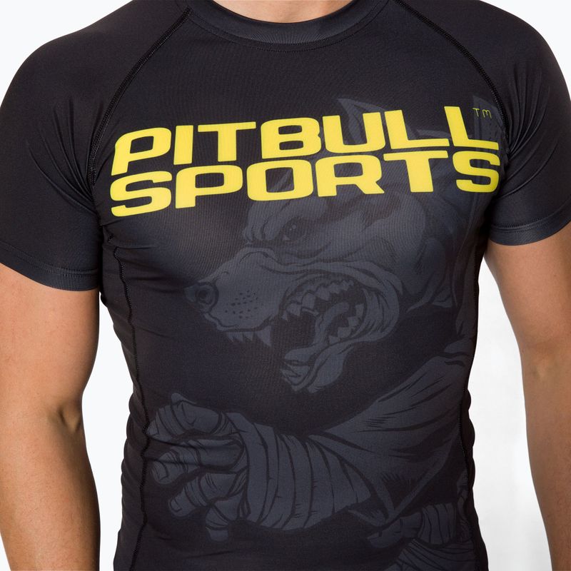 Pánský chránič na ramena Pitbull West Coast T-S Rash Master Of BJJ black 4