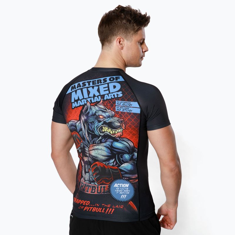 Pánský chránič na ramena Pitbull West Coast T-S Rash Master Of Mma black 3