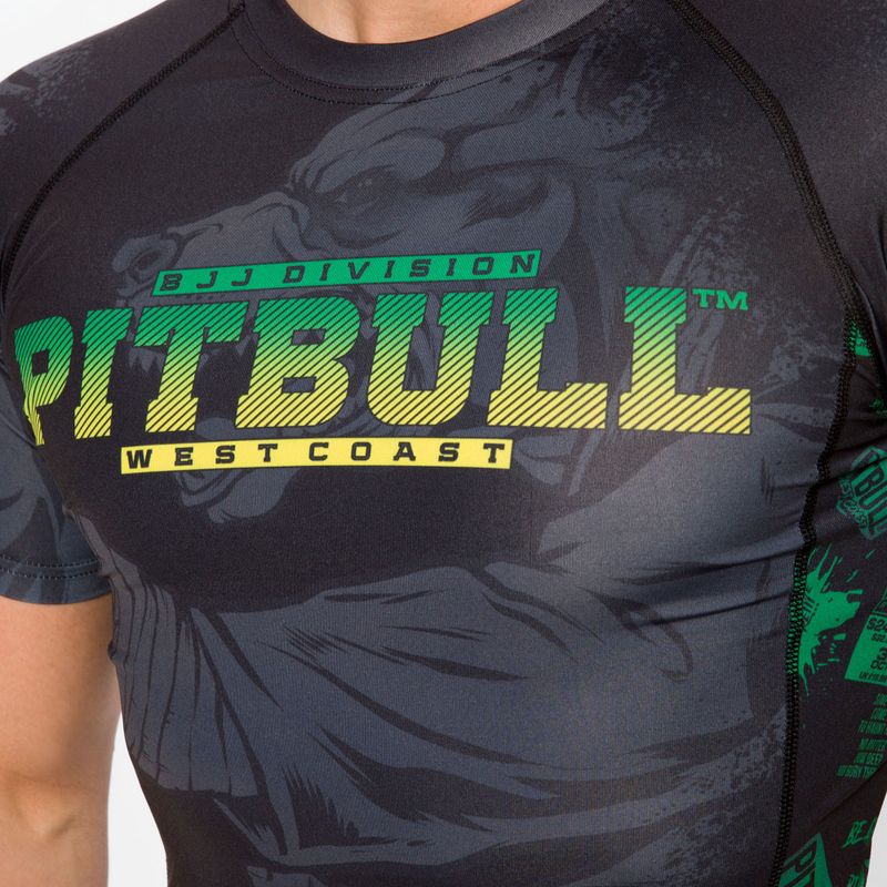 Pánský chránič na ramena Pitbull West Coast Rash T-S Masters Of BJJ black 4