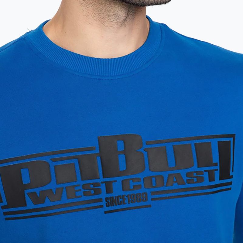 Pánská mikina Pitbull West Coast Crewneck Classic Boxing royal blue 3